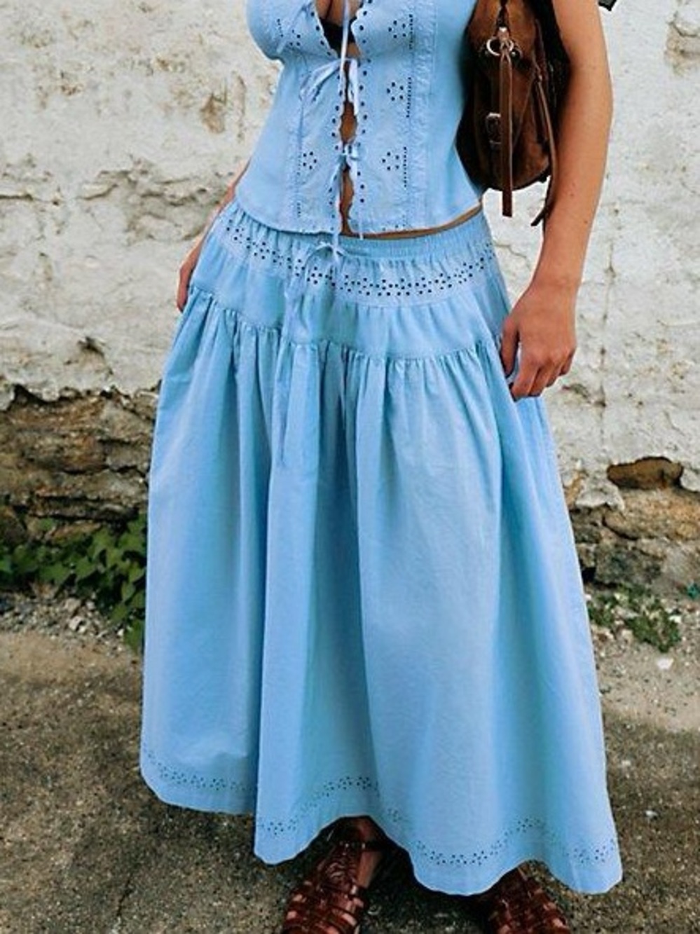 Free People Gesibelle Skirt in Blue Size XS